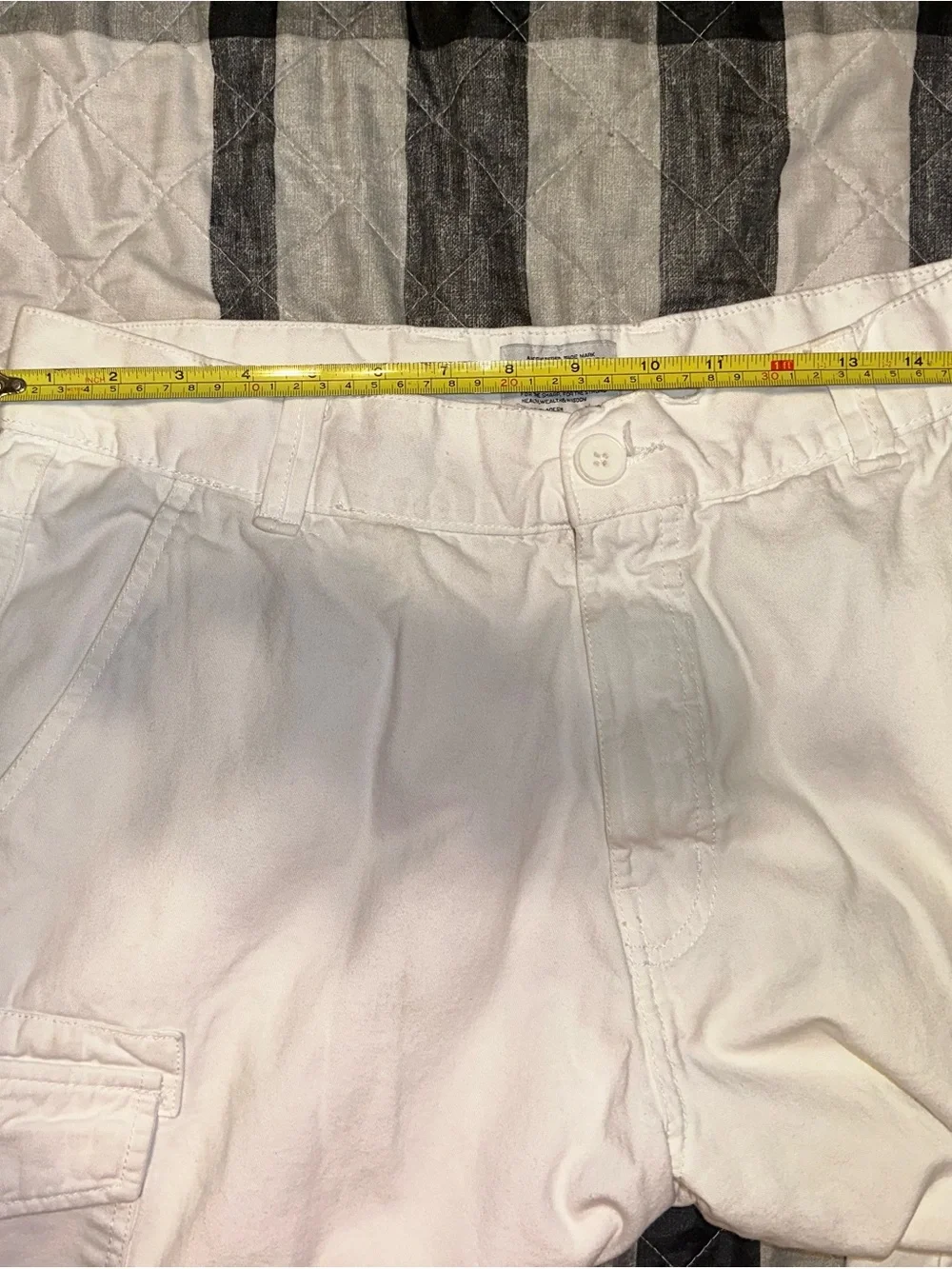 Parish Nation Men’s White Cargo Shorts Size 36